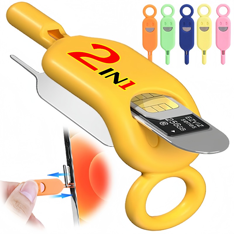 Phone Cases That Hold Cards - SIM Card Holder Keychain with Eject