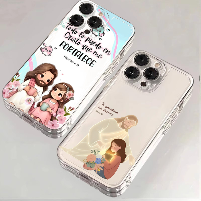 Phone Cases Xiaomi 14 - Cartoon Jesus And Me Bible Verse