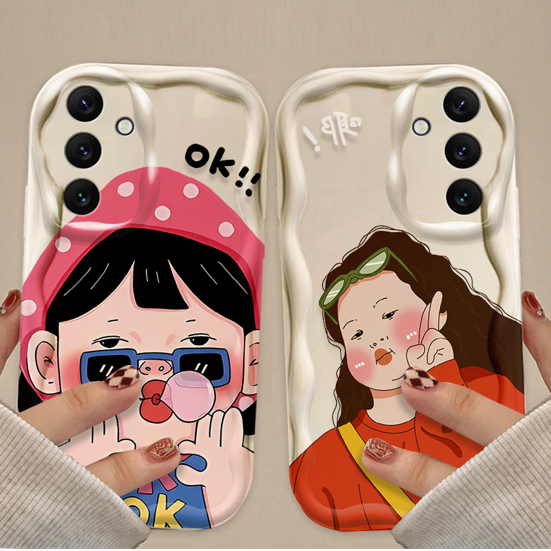 Phone Cases Funny - Funny Boy Cute Girl Wave Soft