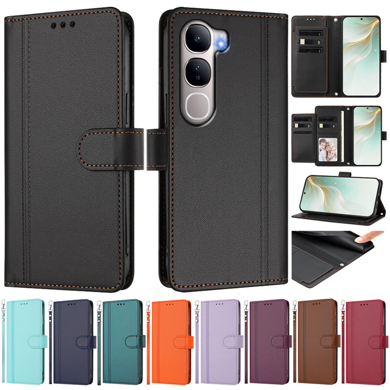 Vivo Y28 - Leather Flip Case For Vivo Y31