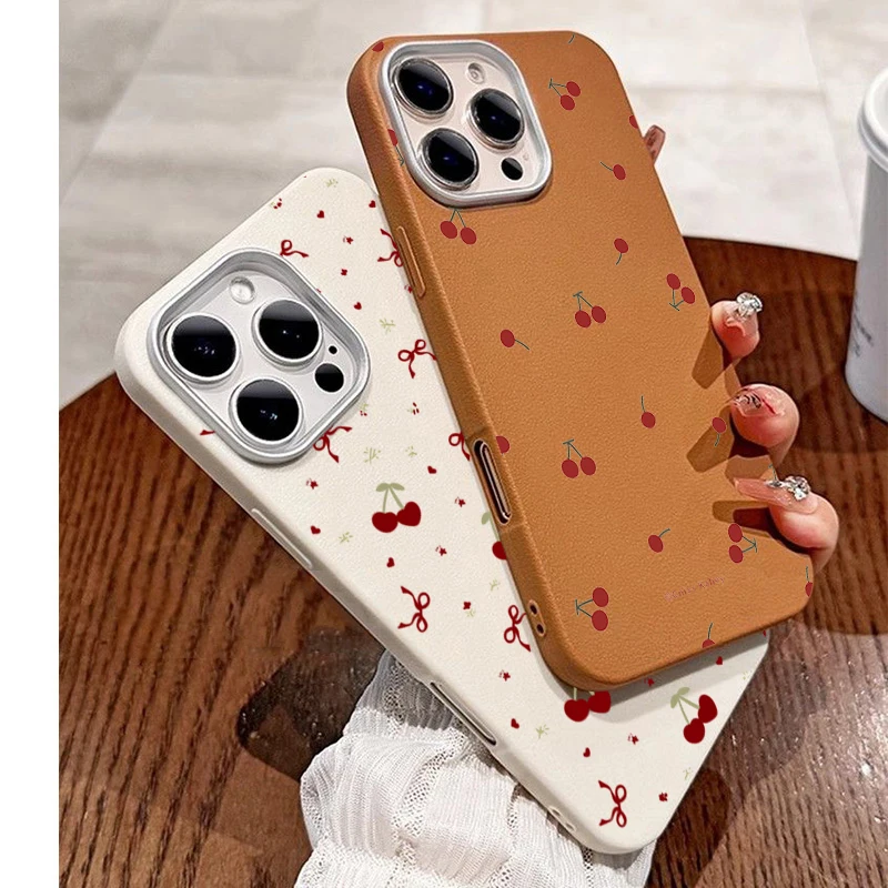 Phone Cases Xiaomi 14T - INS Cute Cartoon Cherry Pattern Phone