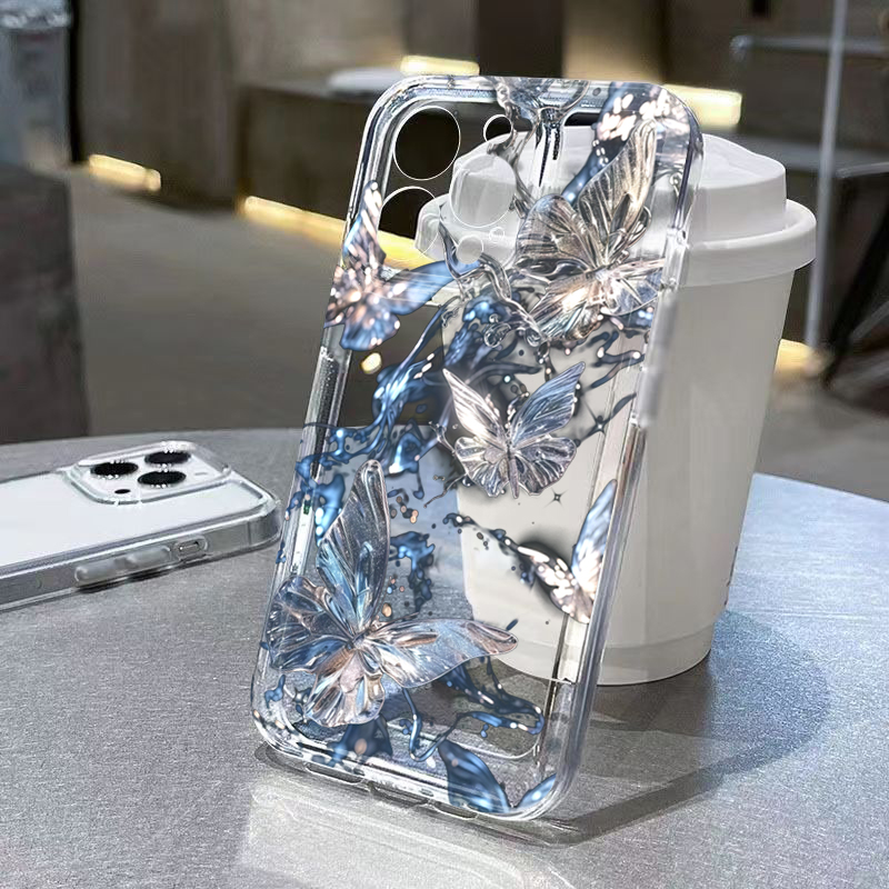 Phone Cases Clear - Luxury 3D Butterfly Clear Phone Case