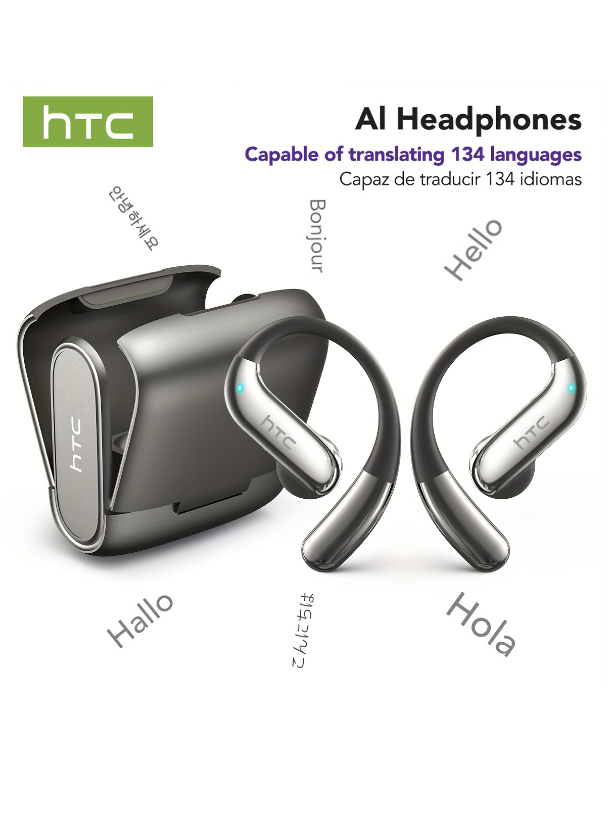 Phone Cases Clear - Open-ear Bluetooth Headphones HTC 30 Hrs
