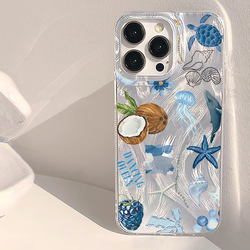 Phone Cases Xiaomi 14 - Blue Ocean Beach Shockproof Phone Case