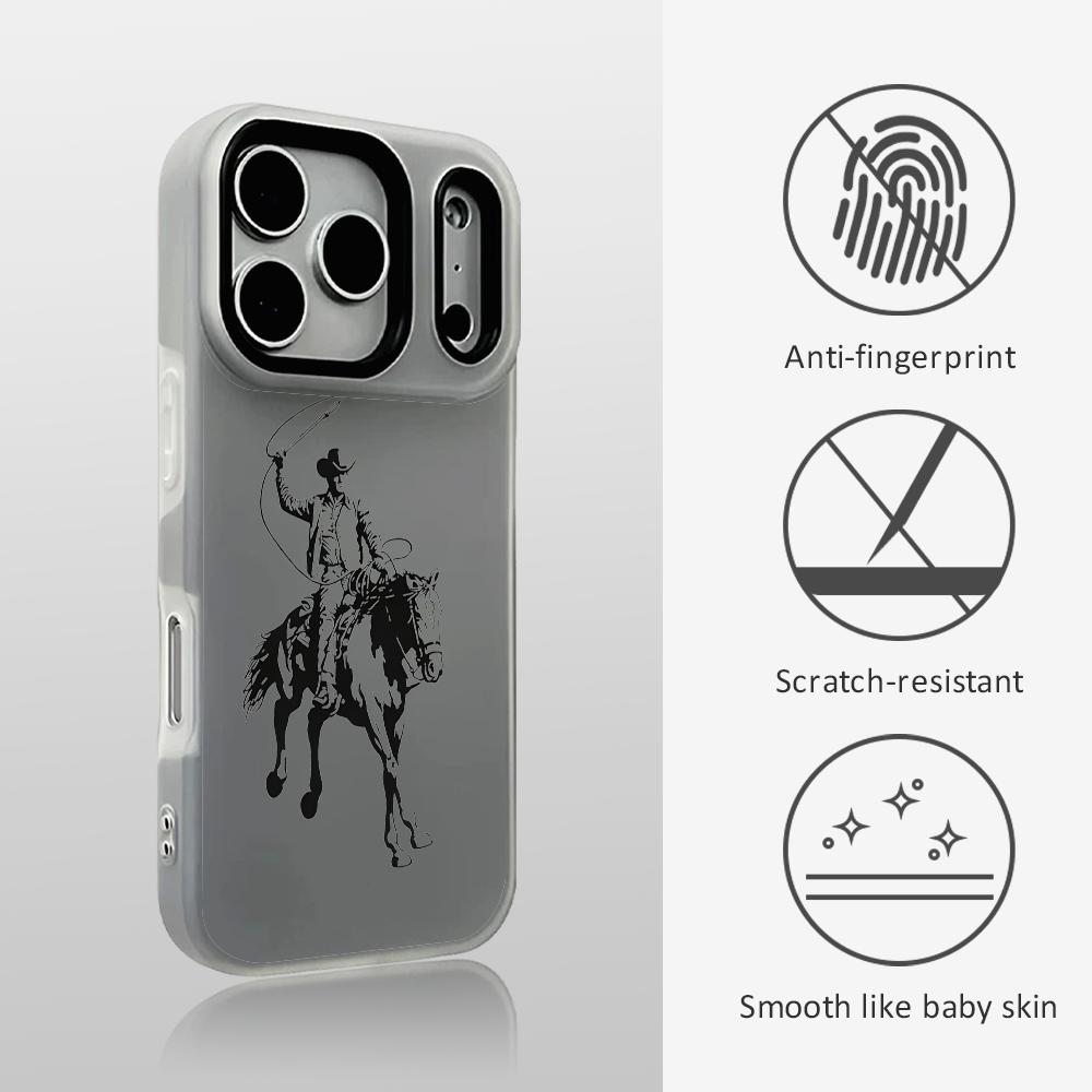 Phone Cases Clear - Western Cowboy Graphic Phone Case For