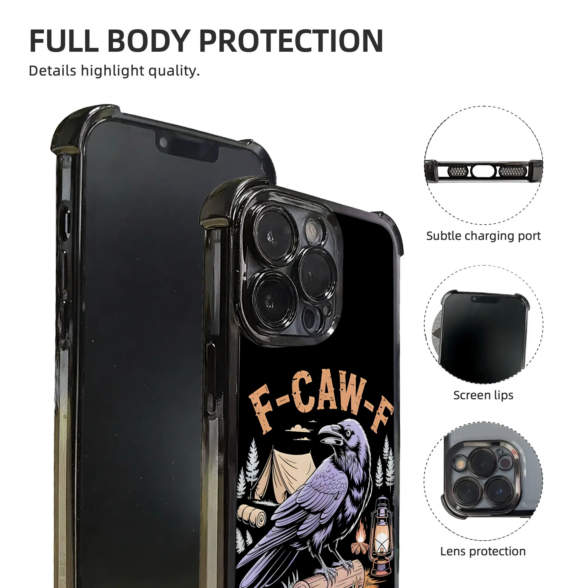 Funny Raven F CAW F I'm Campin - огляд і ціна Phone Cases Funny