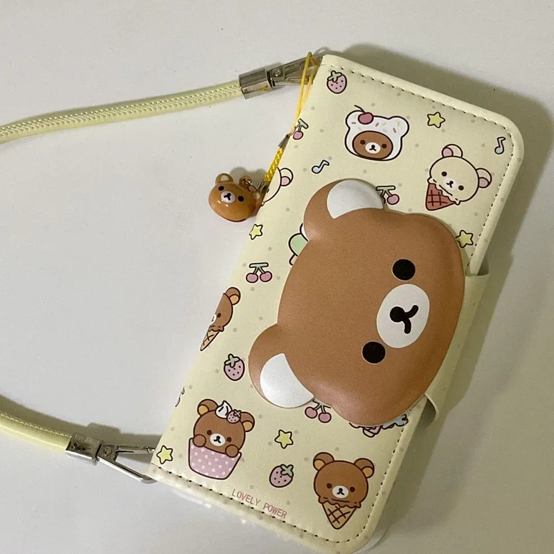 Rilakkuma Cute Cartoon Flip Le - огляд і ціна Phone Cases That Hold Cards