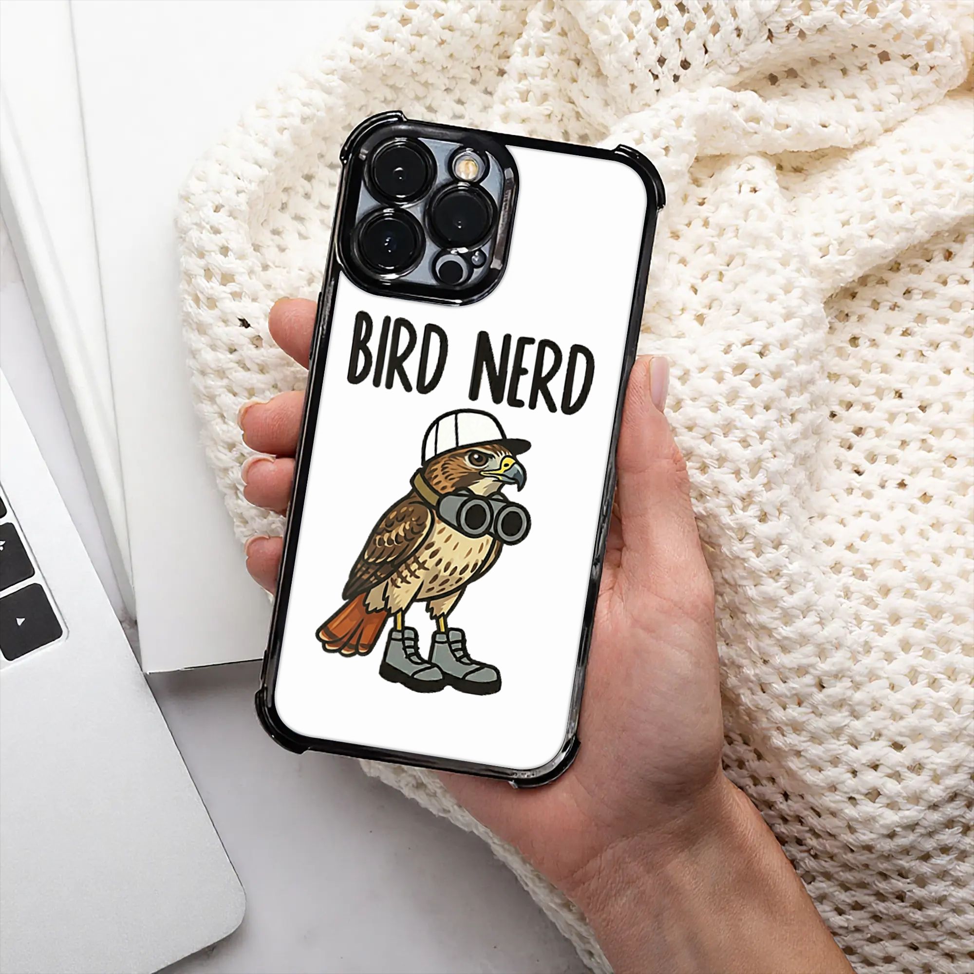 Funny Bird Nerd Watching Red T - огляд і ціна Phone Cases Funny