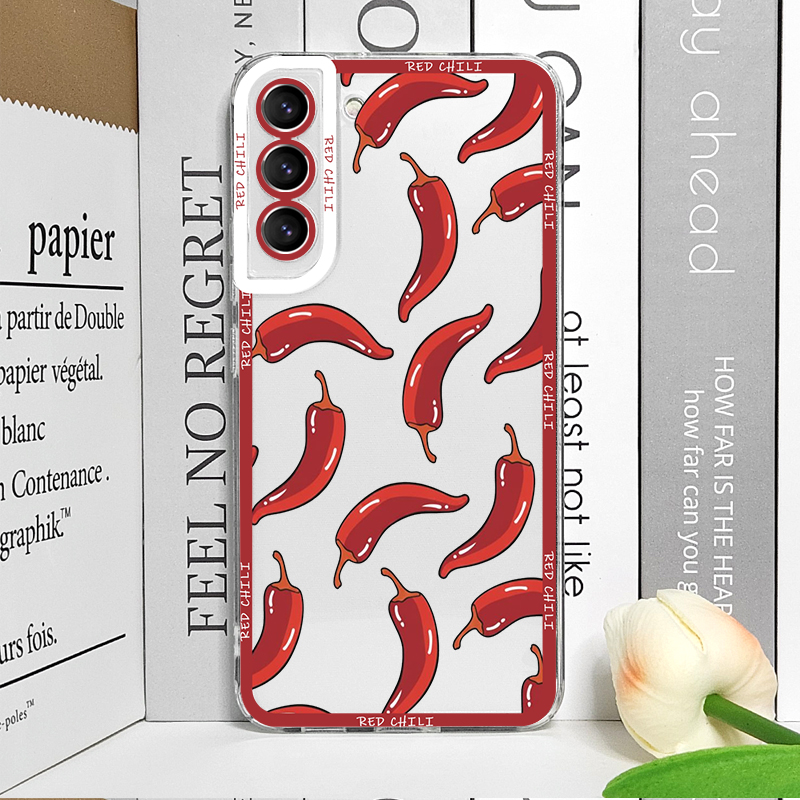 Funny Red Chili Pepper Pattern - огляд і ціна Phone Cases Funny