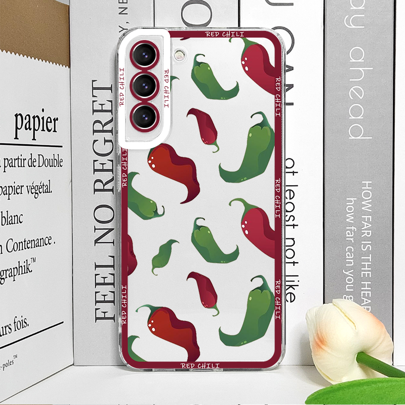 Funny Red Chili Pepper Pattern - огляд і ціна Phone Cases Funny