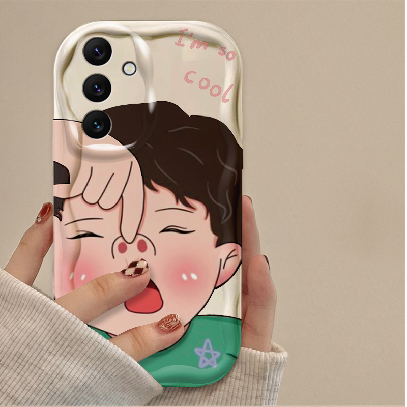 Funny Boy Cute Girl Wave Soft  - огляд і ціна Phone Cases Funny