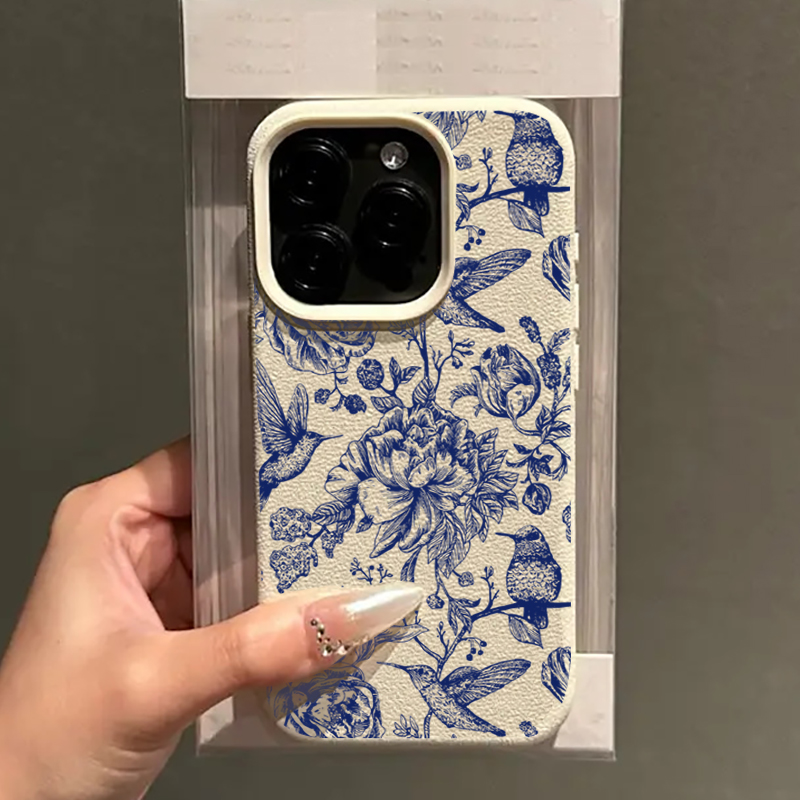 Blue Retro Floral Bird Pattern - огляд і ціна Phone Cases For Iphone 17