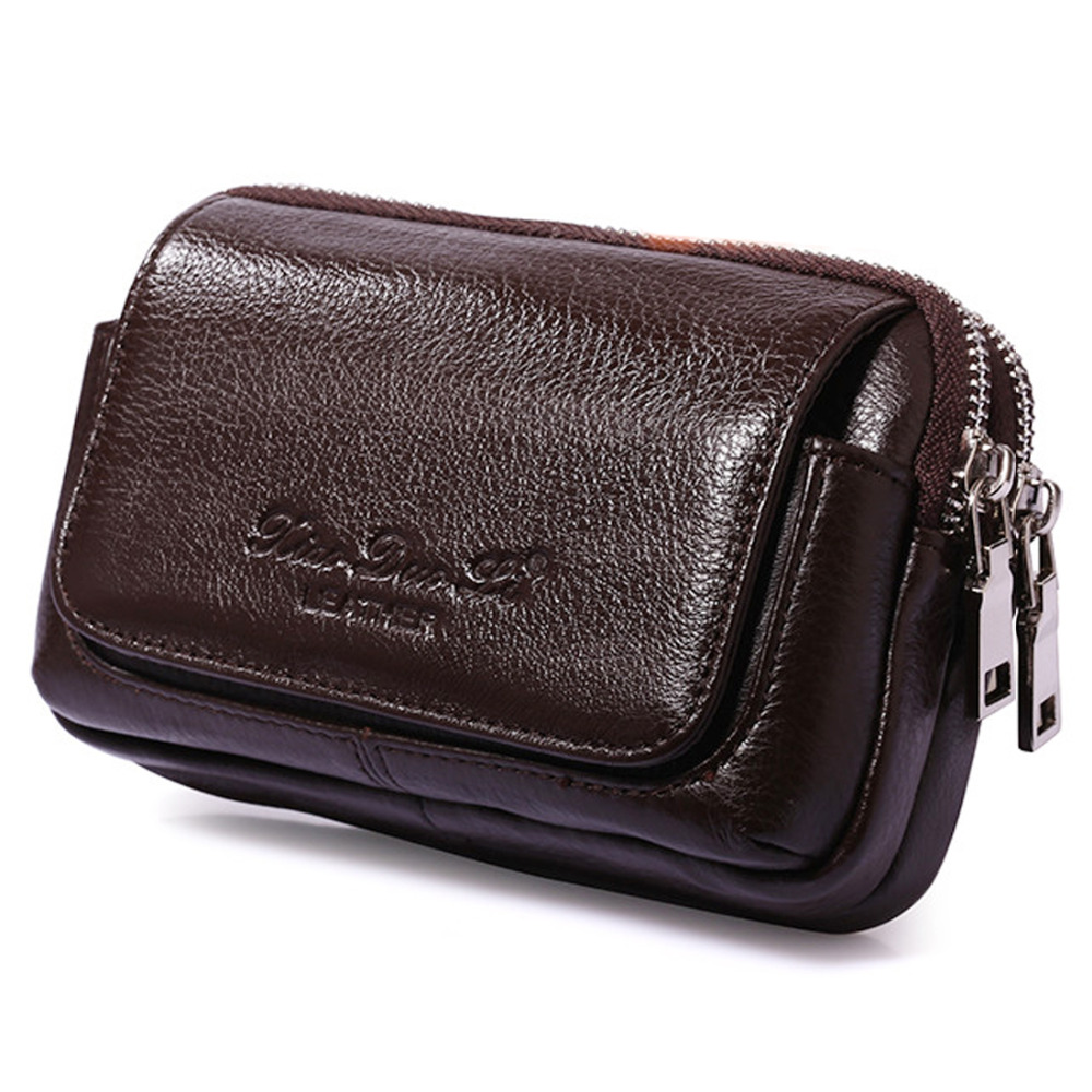 Men Genuine Leather Waist Fann - огляд і ціна Phone Cases That Hold Cards