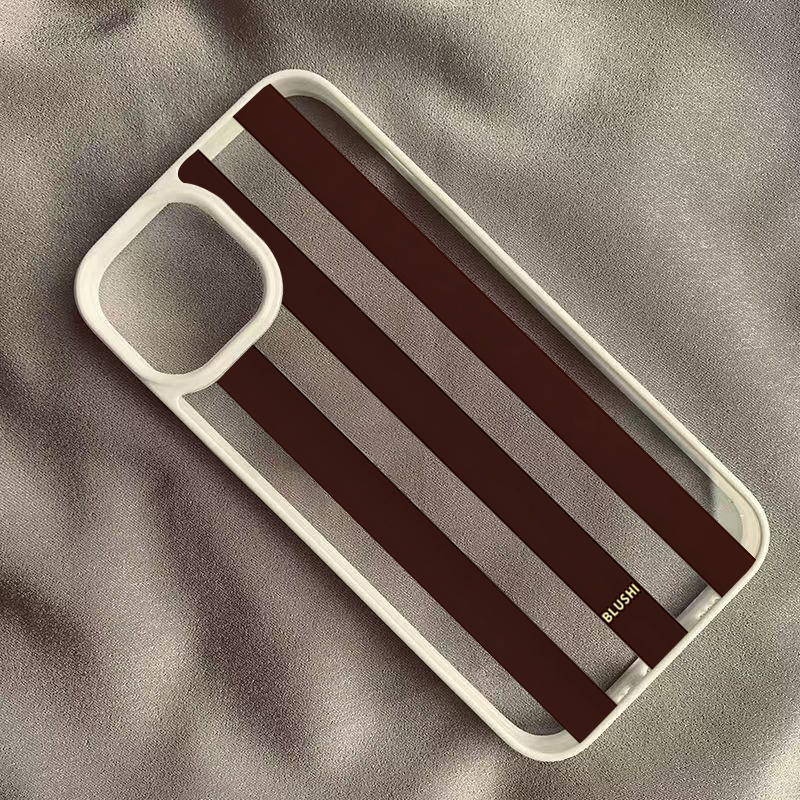 Clear Brown Stripes Phone Case - огляд і ціна Phone Cases Clear