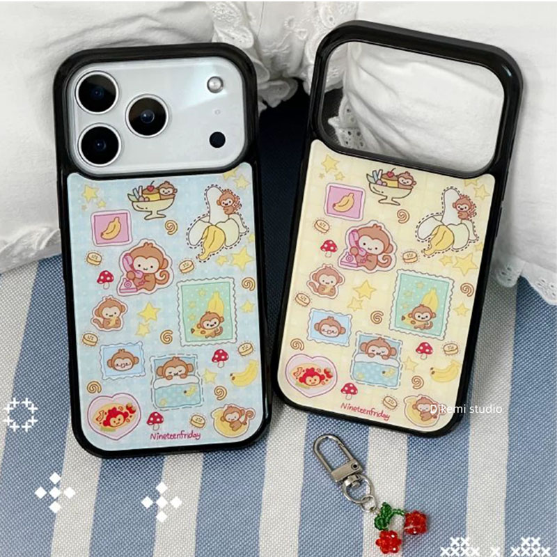Korean Ins Blue Yellow Monkey  - огляд і ціна Phone Cases Y2K