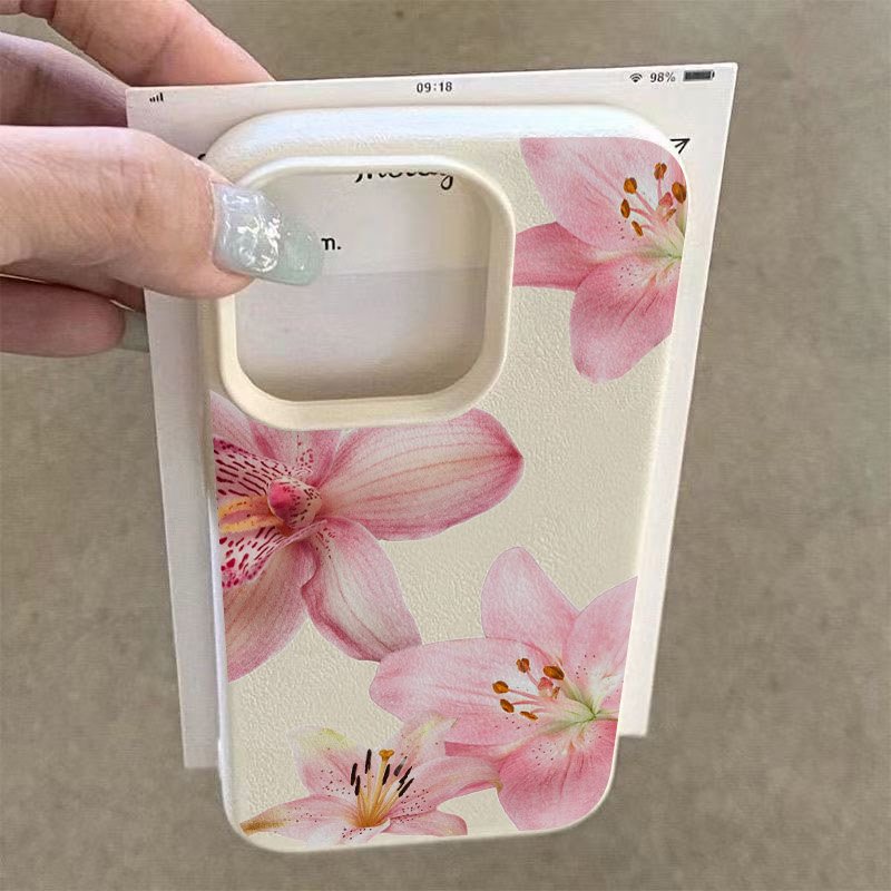 Pink Lily Lychee Texture Phone - огляд і ціна Phone Cases Samsung S25 Ultra