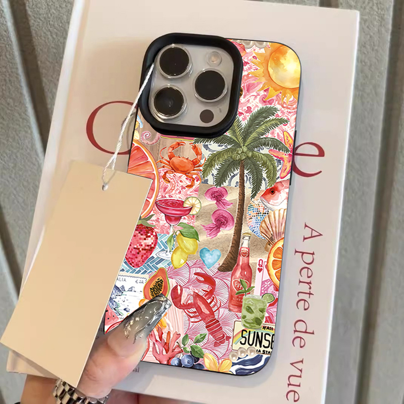 Summer Beach Party Collage Pat - огляд і ціна Phone Cases Beach