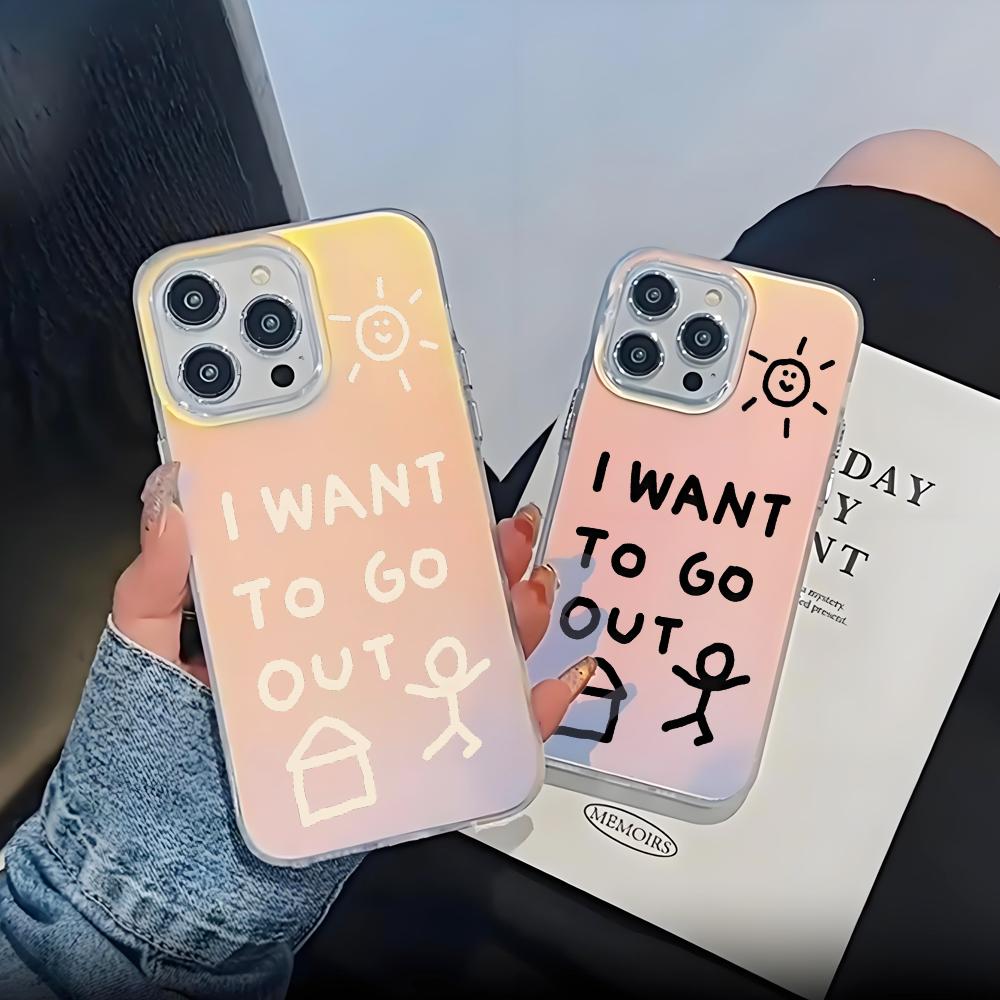 Cute Funny I want to go Out Ph - огляд і ціна Phone Cases Funny