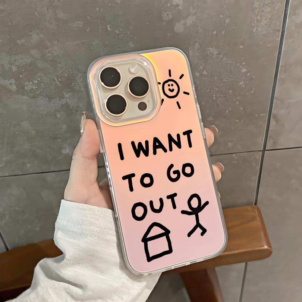 Cute Funny I want to go Out Ph - огляд і ціна Phone Cases Funny