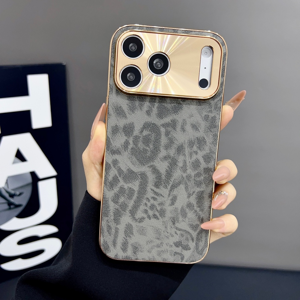 Luxury Matte PU Leopard Print  - огляд і ціна Luxury Plating Case