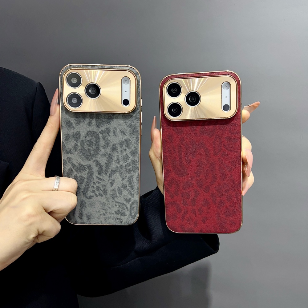 Luxury Matte PU Leopard Print  - огляд і ціна Luxury Plating Case