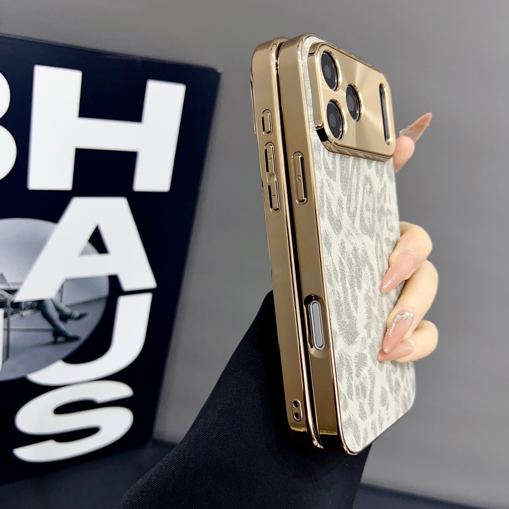 Luxury Matte PU Leopard Print  - огляд і ціна Luxury Plating Case
