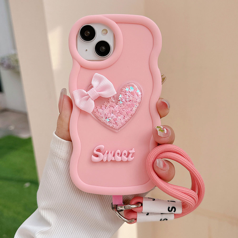 Love Heart Bow Wavy Soft Phone - огляд і ціна Phone Cases Ugly