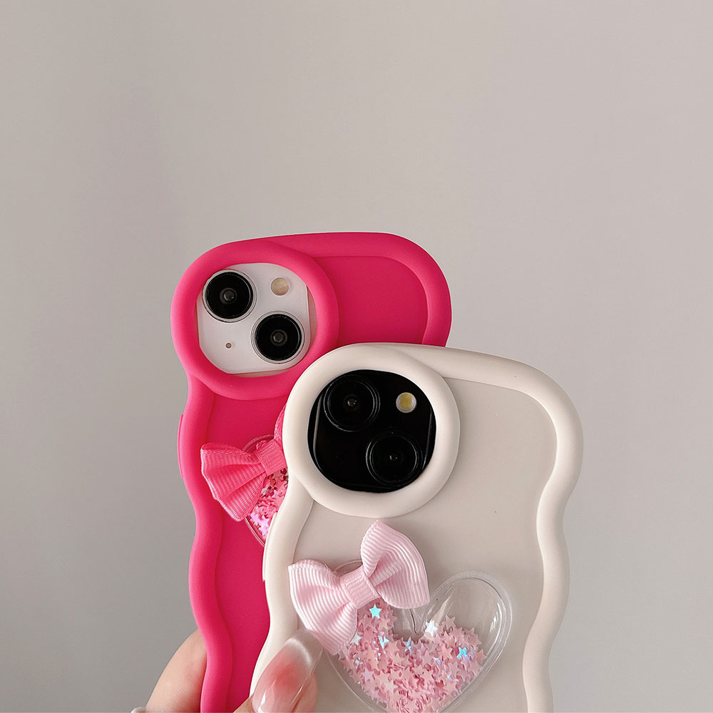 Love Heart Bow Wavy Soft Phone - огляд і ціна Phone Cases Ugly