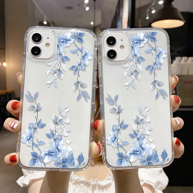 Blue Flower Transparent Phone  - огляд і ціна Phone Cases Beach