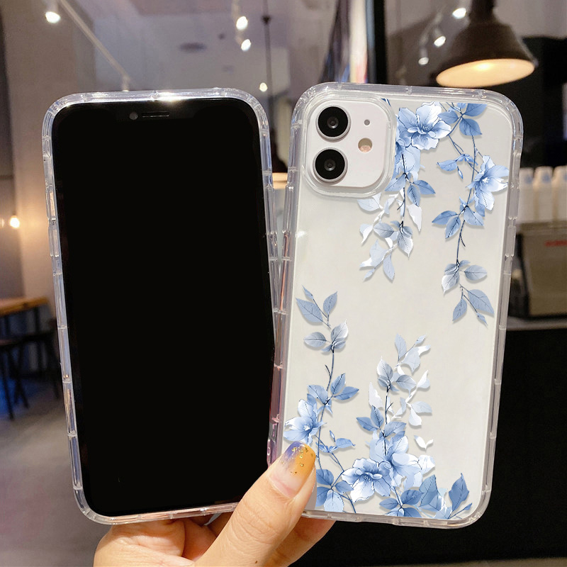 Blue Flower Transparent Phone  - огляд і ціна Phone Cases Beach