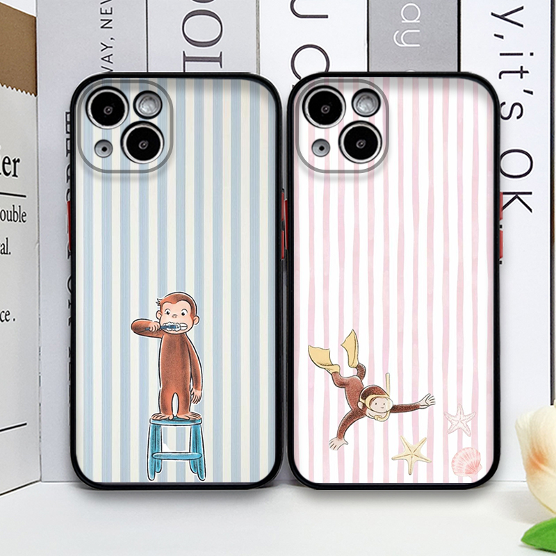 Cartoon Striped Monkey Holding - огляд і ціна Phone Cases For Iphone 17